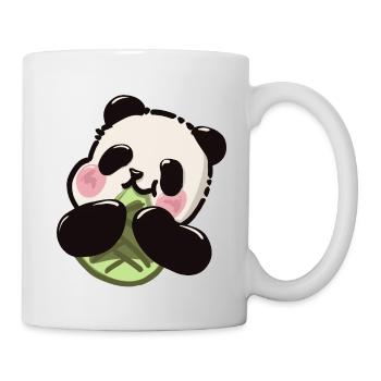 Süßer Panda – Bambus Snack - Tasse - Weiß - Rechts