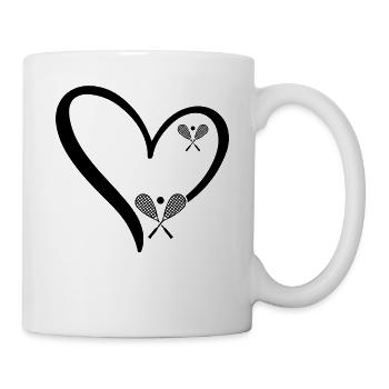 Squash Rackets Squash Heart Squash Player - Mug - white - Right