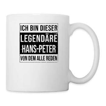 Je suis cette légende pour Hans-Peter - Mug blanc - blanc - Droite