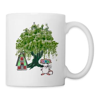 Wald Natur Maus Nager Haus Waldbewohner Baum - Tasse - Weiß - Rechts