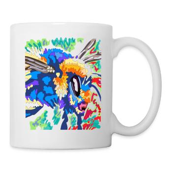 Bourdon abeille guêpe insecte symbole de volonté - Mug blanc - blanc - Droite