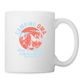 Camping Granny Young in the Heart Camping Nature - Mug - white - Right