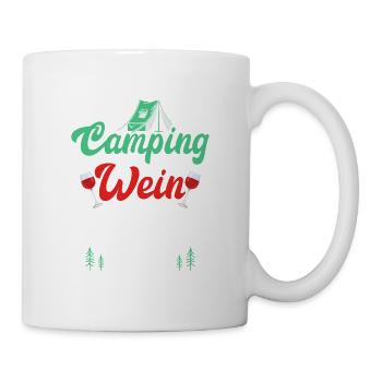 Camping and Wine Makes Me Happy Camper - Mug - white - Right