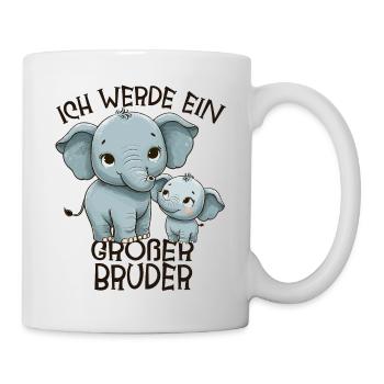 Annonce de la prochaine génération | Je vais être un grand frère en 2025 - Mug blanc - blanc - Droite