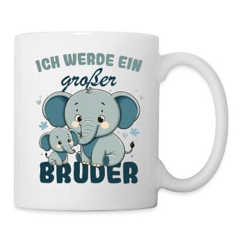 Annonce de la prochaine génération | Je vais être un grand frère en 2025 - Mug blanc - blanc - Droite