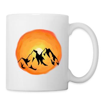 Sunshine Mountains Mountain Summit Mountaineer - Mug - white - Right