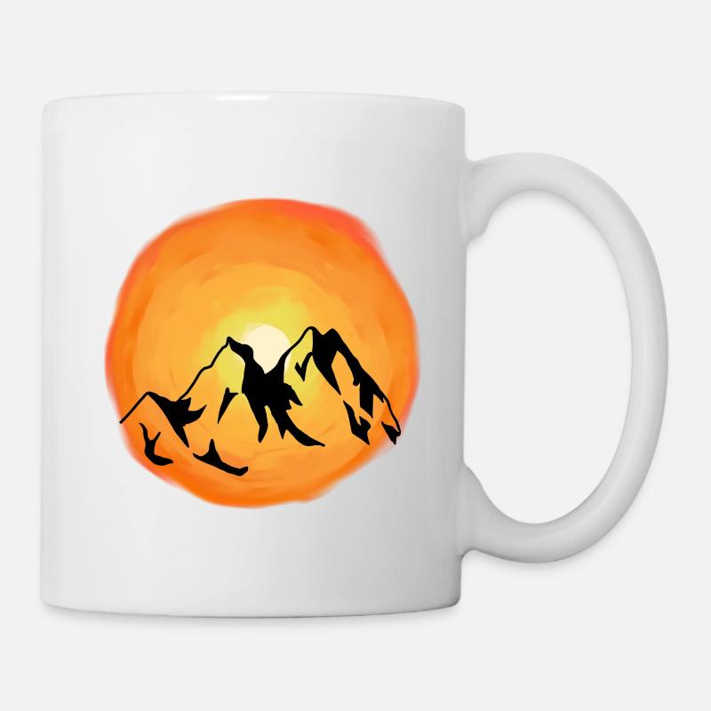 Sunshine Mountains Mountain Summit Alpiniste - Mug blanc - blanc