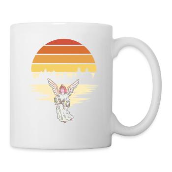 Angel, Forest, Nature, Sunrise, Spiritual - Mug - white - Right
