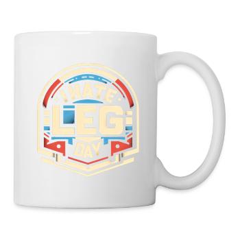 Je déteste les jambes Jour 28 - Mug blanc - blanc - Droite