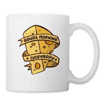 Gouda Morning Everbody Maker Queso Cheesemonger - Mug - white - Right