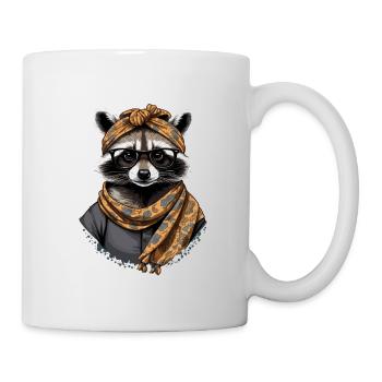 Maman raton laveur Raton laveur amant pour la fête des mères - Mug blanc - blanc - Droite