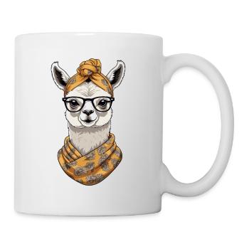 Llama Loving Mom Funny Design Mother's Day - Mug - white - Right