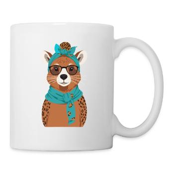 Drôle Capymama Capybara Mère Design - Mug blanc - blanc - Droite