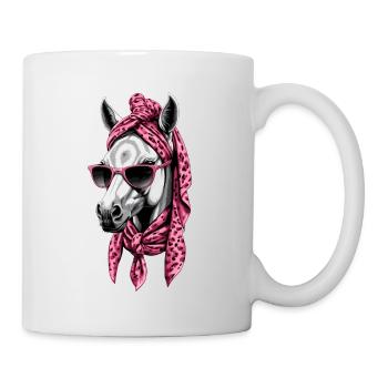 Mama Pferd Stilvolle Pferdeliebe Pferdemädchen - Tasse - Weiß - Rechts