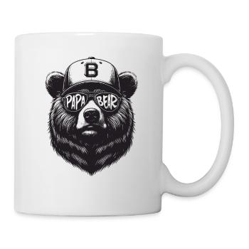 Papa Ours - Cadeau Papa Père Ours pour la fête des Pères - Mug blanc - blanc - Droite