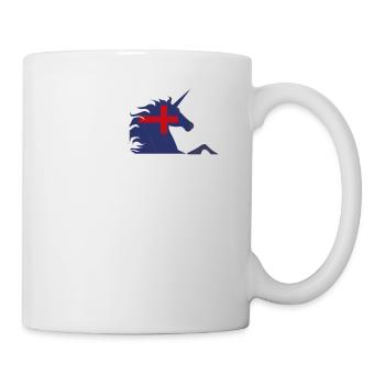 Christian Flag Unicorn T-Shirt Magical Unicorn - Mug - white - Right