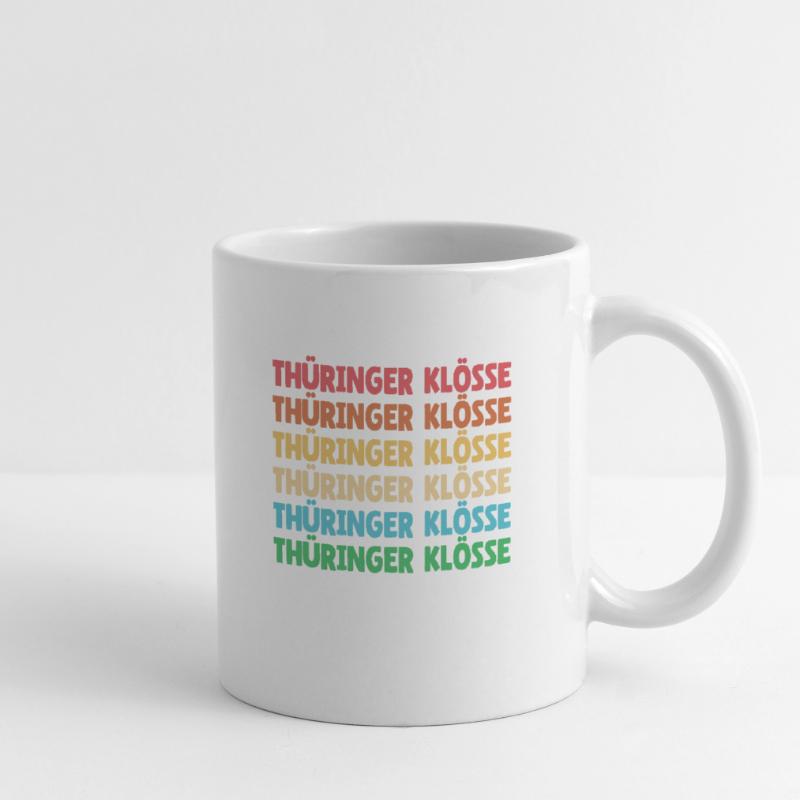 German food, dumplings, Thuringia, dialect, dialect Mug