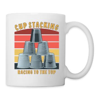CUP STACKING RACING TO THE TOP - Tasse - Weiß - Rechts
