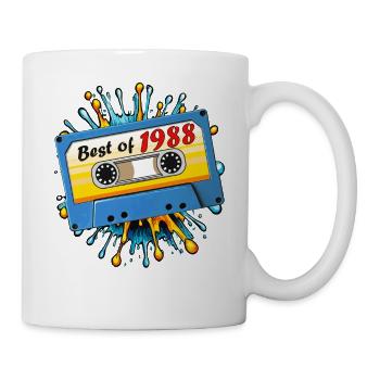 1988 MUSIKKASETTE BEST OF - Tasse - Weiß - Rechts
