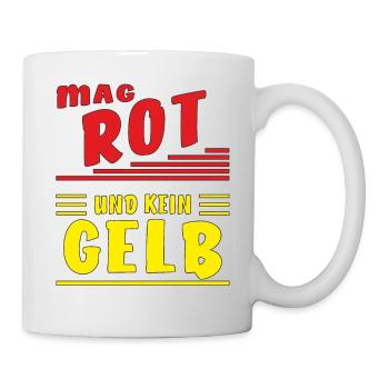 LIKES RED AND NOT YELLOW - Mug - white - Right