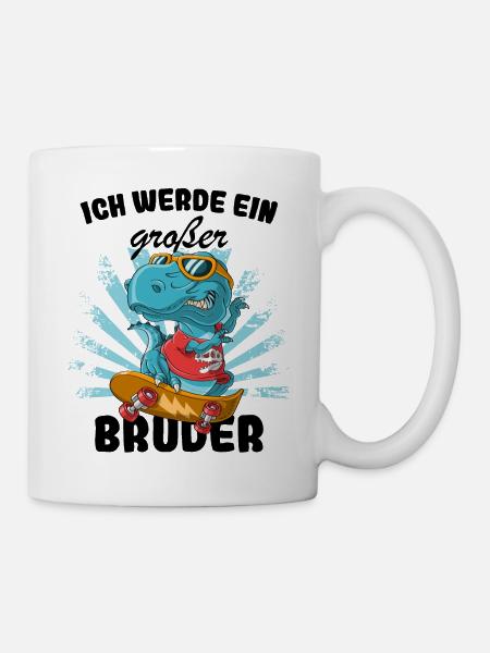 Nachwuchs Verkünden | Ich Werde Großer Bruder 2025 - Tasse - Weiß