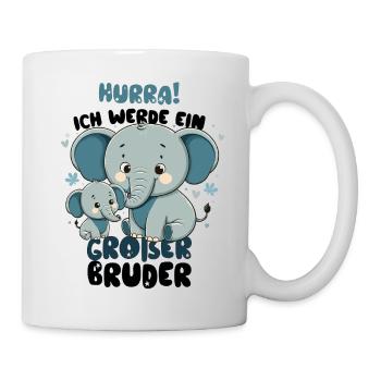 Annoncer la progéniture | Je serai un grand frère en 2025 - Mug blanc - blanc - Droite