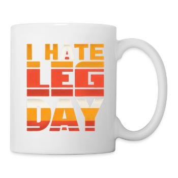 Je déteste les jambes Jour 34 - Mug blanc - blanc - Droite