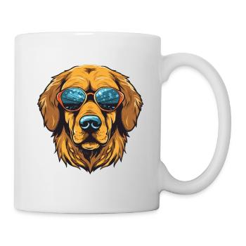 Golden Retriever Dog Head Cool - Mug - white - Right