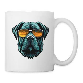 Mastiff Tête De Chien Cool - Mug blanc - blanc - Droite