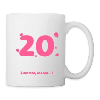 Endlich 20 Ich Kann Alles Ich Weiß Alles - Tasse - Weiß - Rechts