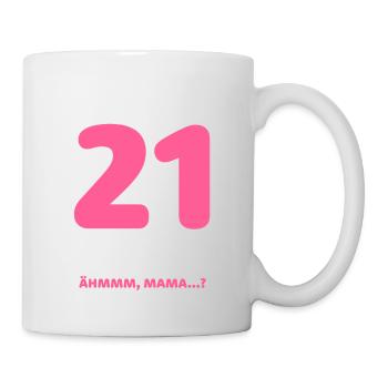 Enfin 21 Je peux tout faire, je sais tout - Mug blanc - blanc - Droite