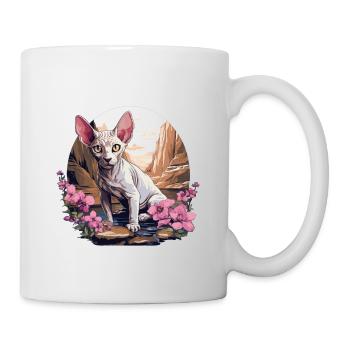 Sphynx Kätzchen Sphynx Katze - Tasse - Weiß - Rechts