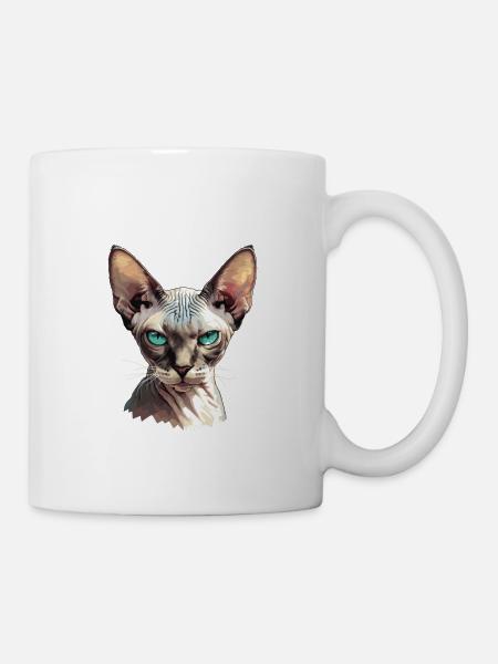 Sphynx Kätzchen Sphynx Katze - Tasse - Weiß