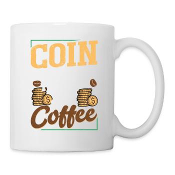 Caffeinated Numismatist: Coins & Coffee Combo - Tasse - Weiß - Rechts