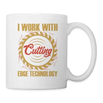 Carpentry Tech Guru - Working with the Best - Mug - white - Right