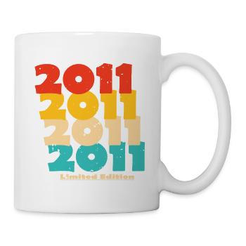 2011 : Edition Limitée - 13e anniversaire - Mug blanc - blanc - Droite