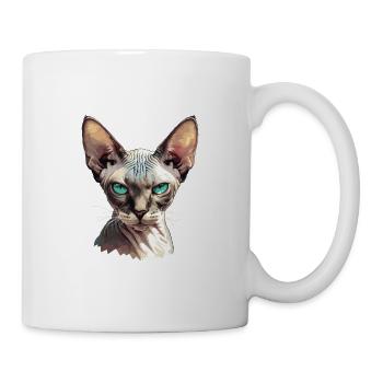 Sphynx Kätzchen Sphynx Katze - Tasse - Weiß - Rechts