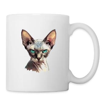 Sphynx Kätzchen Sphynx Katze - Tasse - Weiß - Rechts
