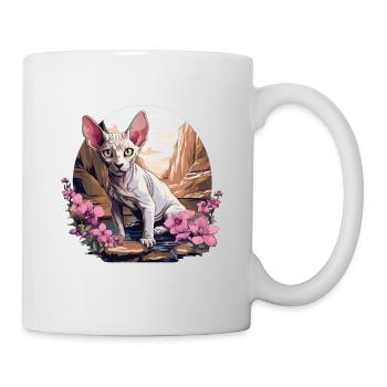 Sphynx Kätzchen Sphynx Katze - Tasse - Weiß - Rechts