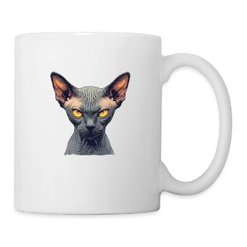Sphynx Kätzchen Sphynx Katze - Tasse - Weiß - Rechts