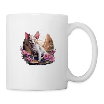 Sphynx Kätzchen Sphynx Katze - Tasse - Weiß - Rechts