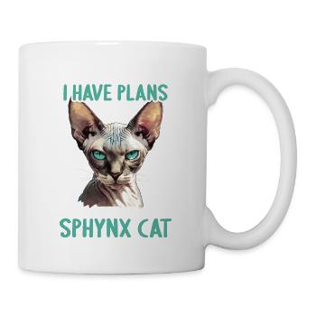 Sphynx Kätzchen Sphynx Katze - Tasse - Weiß - Rechts