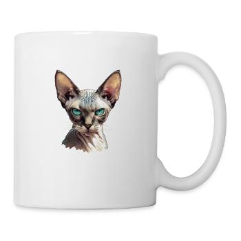 Sphynx Kätzchen Sphynx Katze - Tasse - Weiß - Rechts