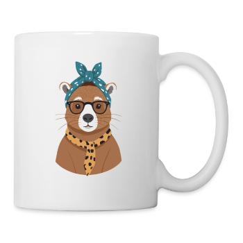 Drôle Capymama Capybara Maman - Mug blanc - blanc - Droite