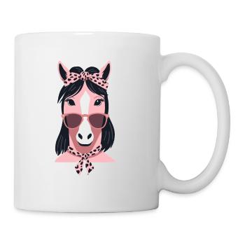 Maman Cheval Cheval Amant Mère Cheval Fille - Mug blanc - blanc - Droite