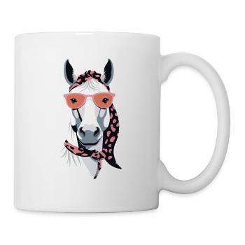 Mama Pferd Pferdeliebhaber Mutter Stilvolle Liebe - Tasse - Weiß - Rechts