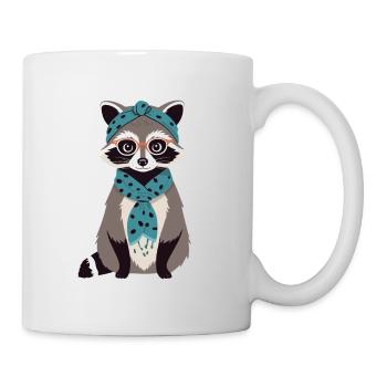 Maman raton laveur Raton laveur amant pour la fête des mères - Mug blanc - blanc - Droite