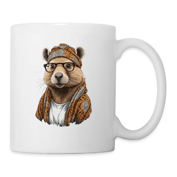 Drôle Capymama Capybara Mère Design - Mug blanc - blanc - Droite