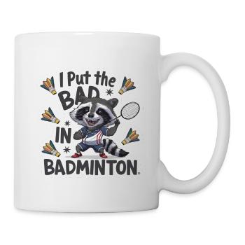 J’ai mis le mauvais dans le badminton 4 - Mug blanc - blanc - Droite