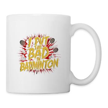 J’ai mis le mauvais dans le badminton 5 - Mug blanc - blanc - Droite